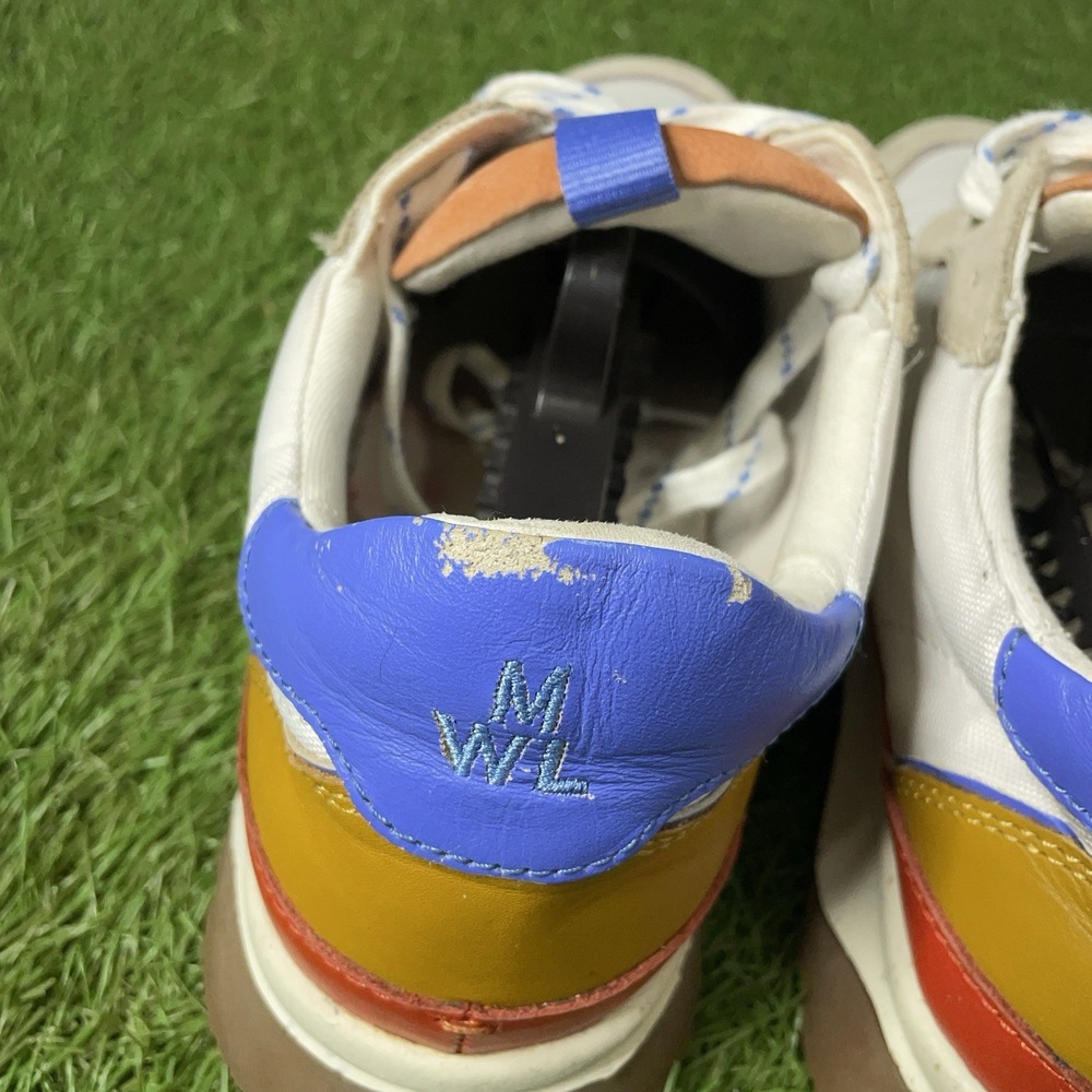 Madewell Kickoff Trainer Sneakers Suede Canvas Colorblock Womens Sz 10 platform - Picture 7 of 13